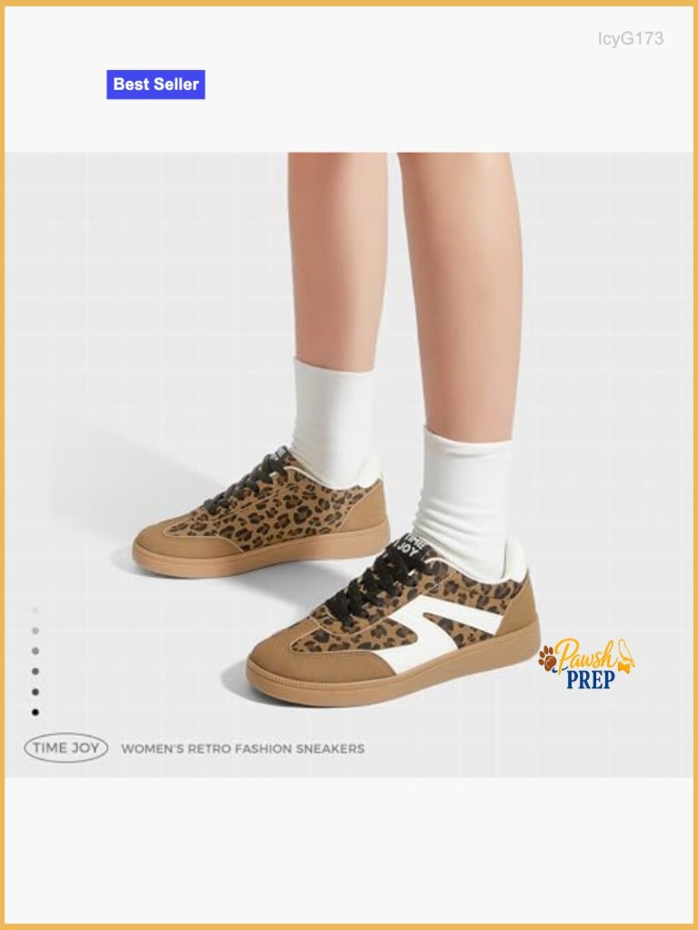 Vintage Leather & Suede Patchwork Sneakers, Cushioned Non-Slip Retro Shoes - Picture 7 of 7